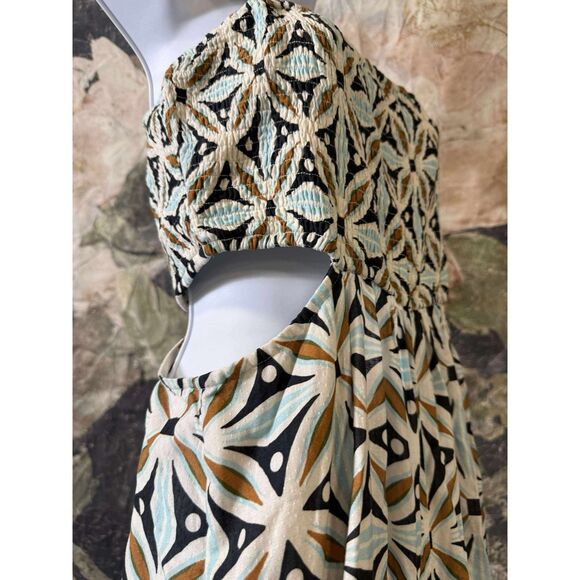 New Anthropologie The Piper Bandeau Cutout Jumpsuit Sz Medium - Picture 9 of 9